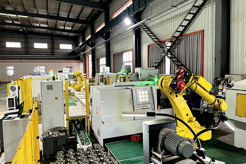 Roller intelligent machining production line