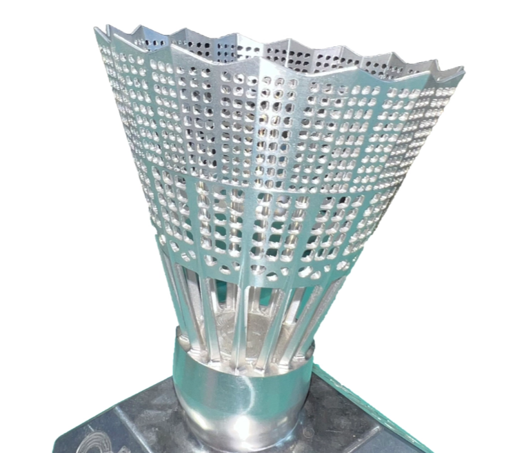 5-Axis CNC Machined Aluminum Badminton Shuttlecock Ornament