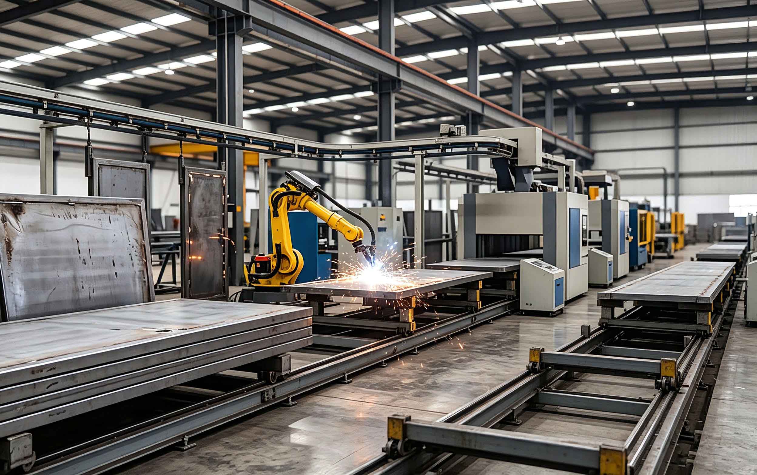 sheet metal mechanical arm laser cutting